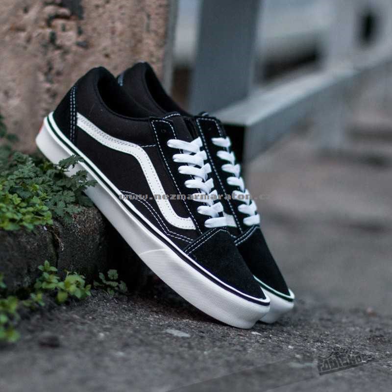 Vans Old Skool Lite+ (Suede Canvas) Černá Bílý qlaz271l5dv3